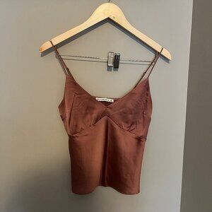 Abercrombie Satin V-Neck Cami